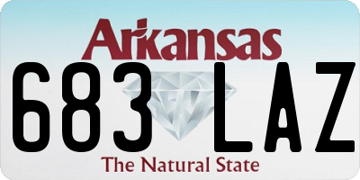 AR license plate 683LAZ
