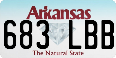 AR license plate 683LBB