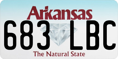AR license plate 683LBC