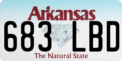 AR license plate 683LBD