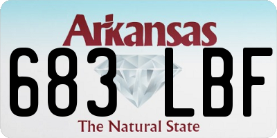 AR license plate 683LBF