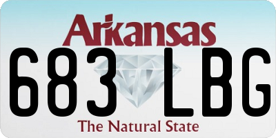 AR license plate 683LBG