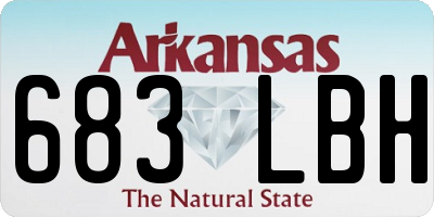 AR license plate 683LBH