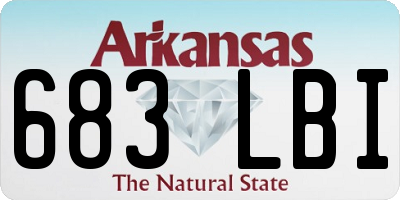 AR license plate 683LBI
