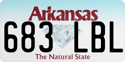 AR license plate 683LBL