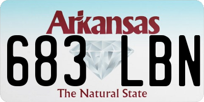 AR license plate 683LBN