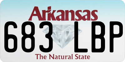 AR license plate 683LBP