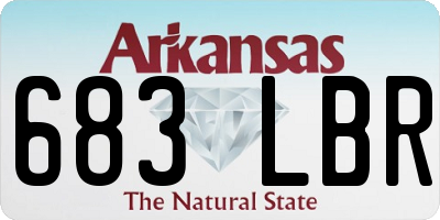 AR license plate 683LBR