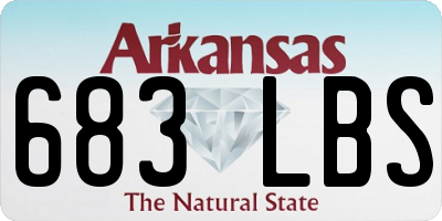 AR license plate 683LBS