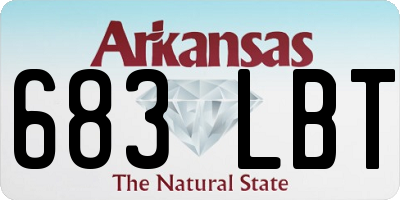 AR license plate 683LBT