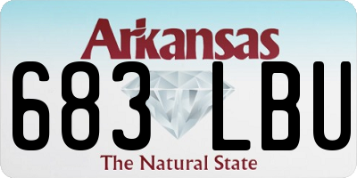 AR license plate 683LBU