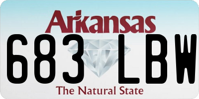 AR license plate 683LBW