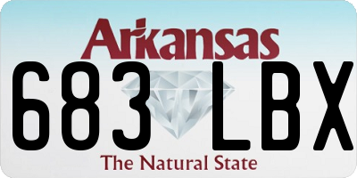 AR license plate 683LBX
