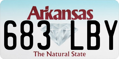 AR license plate 683LBY