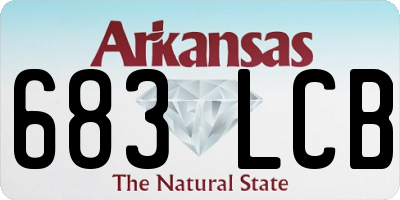 AR license plate 683LCB