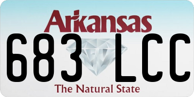 AR license plate 683LCC