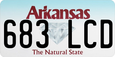AR license plate 683LCD