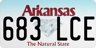 AR license plate 683LCE