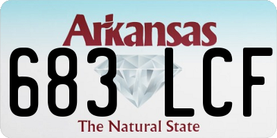 AR license plate 683LCF