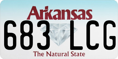 AR license plate 683LCG