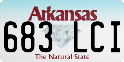 AR license plate 683LCI