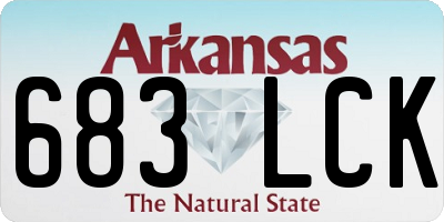 AR license plate 683LCK