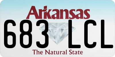 AR license plate 683LCL