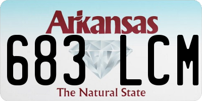 AR license plate 683LCM