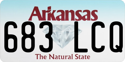 AR license plate 683LCQ