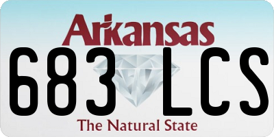 AR license plate 683LCS