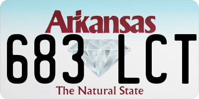 AR license plate 683LCT