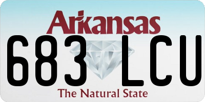 AR license plate 683LCU