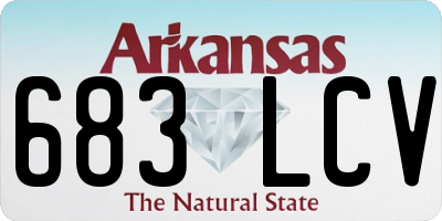 AR license plate 683LCV