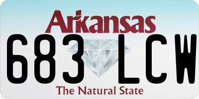 AR license plate 683LCW