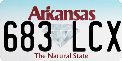 AR license plate 683LCX