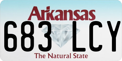 AR license plate 683LCY