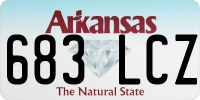 AR license plate 683LCZ