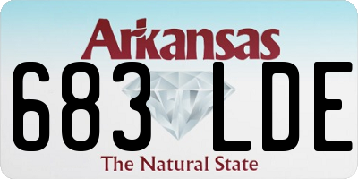 AR license plate 683LDE