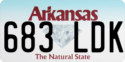 AR license plate 683LDK