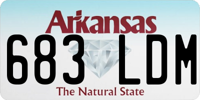 AR license plate 683LDM
