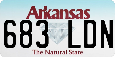 AR license plate 683LDN