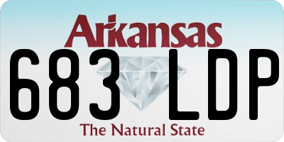 AR license plate 683LDP