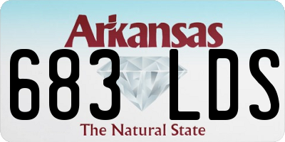AR license plate 683LDS