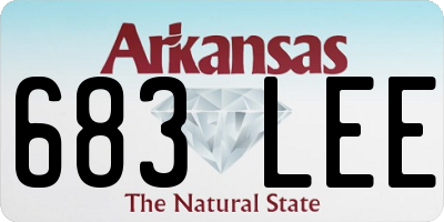 AR license plate 683LEE