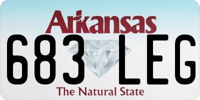 AR license plate 683LEG