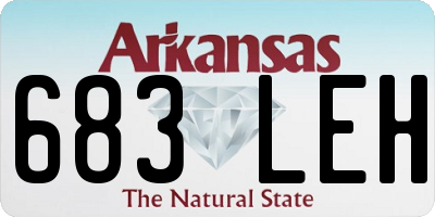 AR license plate 683LEH
