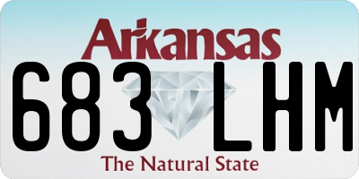AR license plate 683LHM
