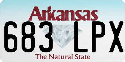 AR license plate 683LPX