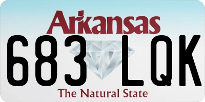 AR license plate 683LQK