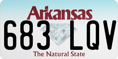 AR license plate 683LQV